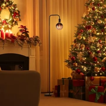 ONEWISH Minimalist Floor Lamp with Warm LED Lighting