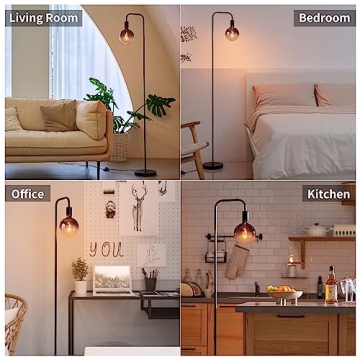 ONEWISH Minimalist Floor Lamp with Warm LED Lighting