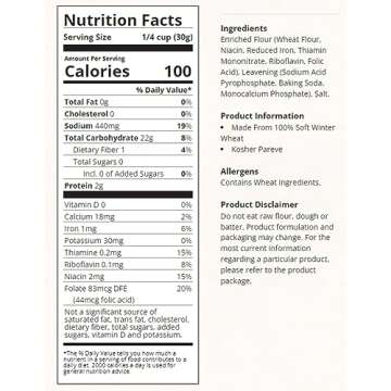 White Lily Unbleached Self Rising Flour, 5 Pound