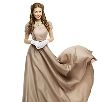 Elegant Satin White Gloves for Women - Wrist Length Stylish Accessory