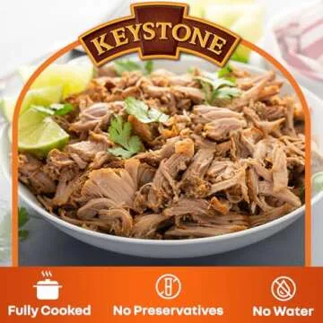 Keystone Meats All Natural Canned Pork 28 Ounce Long Term Shelf Life Emergency Survival Food Canned Meat | Fully Cooked Ready to Eat | No Water Added | Gluten Free No Carbs Family Pack of 1