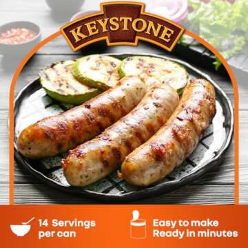 Keystone Meats All Natural Canned Pork 28 Ounce Long Term Shelf Life Emergency Survival Food Canned Meat | Fully Cooked Ready to Eat | No Water Added | Gluten Free No Carbs Family Pack of 1