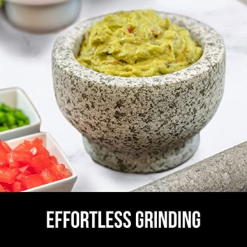 Gorilla Grip Heavy Duty Granite Mortar and Pestle Set