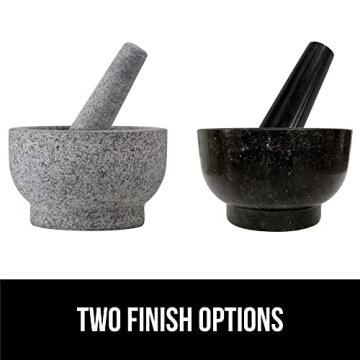 Gorilla Grip Heavy Duty Granite Mortar and Pestle Set