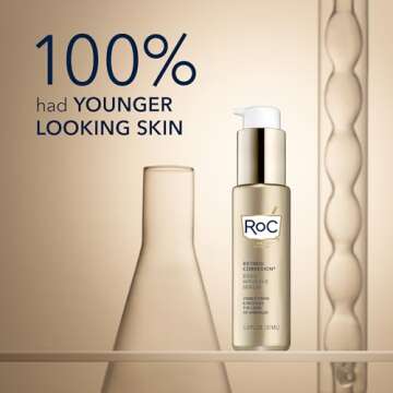 RoC Retinol Correxion Deep Wrinkle Retinol Face Serum with Ascorbic Acid, Daily Anti-Aging Skin Care Treatment for Fine Lines, Dark Spots, Acne Scars, 1 Ounce (Packaging May Vary)