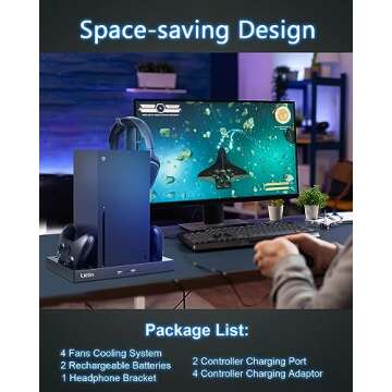 Lictin Xbox Series X Cooling Stand & Charger Station