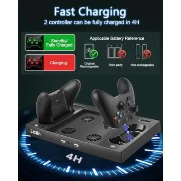 Lictin Xbox Series X Cooling Stand & Charger Station