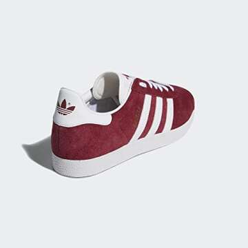 adidas Originals Gazelle Foundation Collegiate Burgundy/Footwear White/Gold Metallic 10