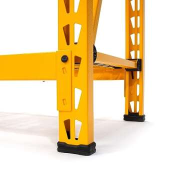 DEWALT 4-Foot Tall, 3 Shelf Steel Wire Deck Industrial Storage Rack, Adjustable for Custom Workshop/...