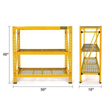 DEWALT 4-Foot Tall Heavy-Duty Storage Rack for Workshop