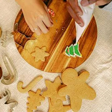 Christmas Cookie Cutters Set - 10 Fun Shapes for Baking