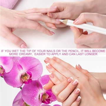 White Nail Pencil Set for Perfect DIY French Manicures