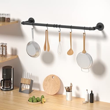 Elibbren Industrial Pipe Clothes Rack - Heavy Duty & Stylish