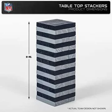 Wild Sports NFL Detroit Lions Table Top Stackers 3" x 1" x .5", Team Color