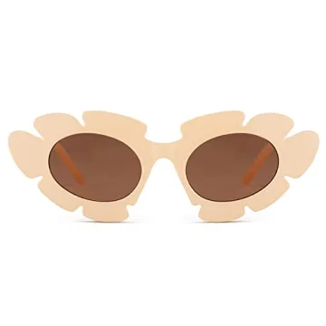 COASION Trendy Cat Eye Sunglasses UV400 Protection Retro