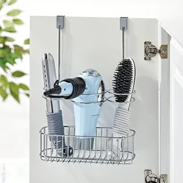 Over-Cabinet Hair Tool Holder for Organization