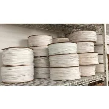 BayTrim Welt Cord Piping Braided White for Upholstery
