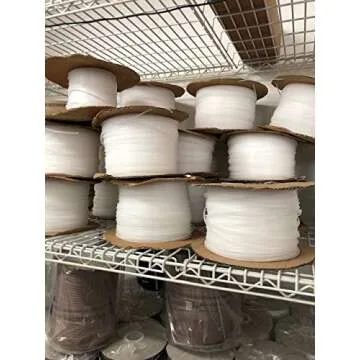 BayTrim Welt Cord Piping Braided White for Upholstery