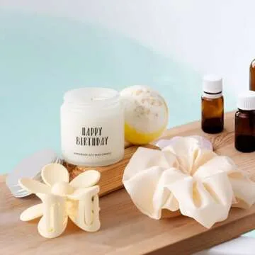 MiniCauliSprout Birthday Gifts For Women, Teen Girl, Girl, Her, Happy Birthday Gift Box For Girl, Women, Sister, Daughter, Friends, Cute Daisy Aesthetic Glass Cups Gift Set 7pcs, 16oz, Beige