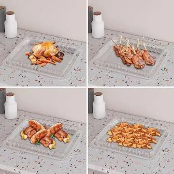 Stainless Steel Air Fryer Tray for Cuisinart TOA-060 & TOA-065