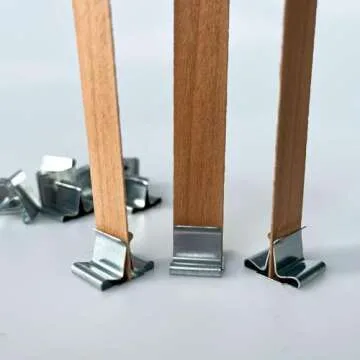 Durable Phinicco 200 PCS Wick Clips for Candle Making