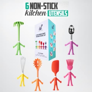 Cute Human-Shape Kitchen Utensils Set for Kids