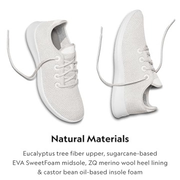 Allbirds Men’s Tree Runners Everyday Sneakers, Machine Washable Shoe Made with Natural Materials - Kaikoura White (White Sole) - 14 Medium