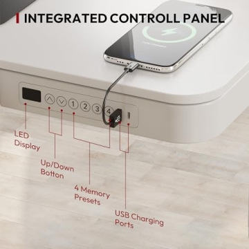 SANODESK Electric Height Adjustable Desk with Drawer