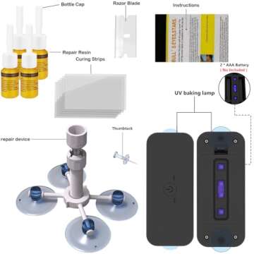 HERRYPLS Windshield Crack Repair Kit | Quick Fix for Chips