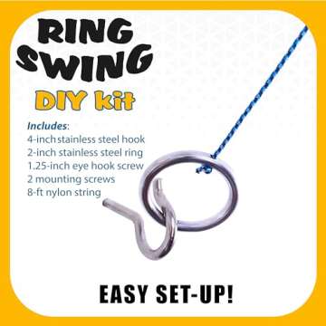 Hook and Ring Swing Kit for All Ages Fun and Games