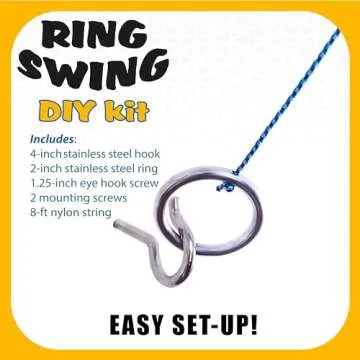 Hook and Ring Swing Kit for All Ages Fun and Games