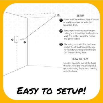 Hook and Ring Swing Kit for All Ages Fun and Games