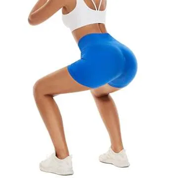 BATHRINS Women's High Waisted Butt Lifting Workout Shorts