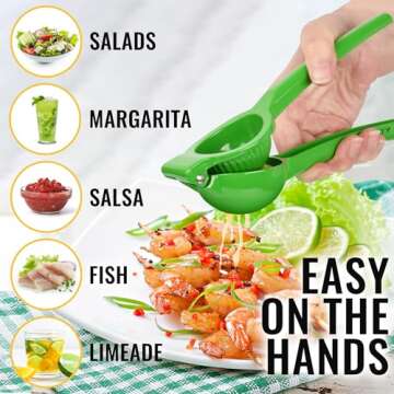 Zulay Metal Lime Squeezer - Easy Citrus Juicer for All