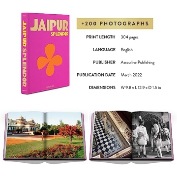 Elegant Jaipur Splendor Coffee Table Book for Art Lovers