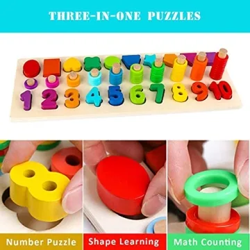 Sendida Montessori Shape Sorter Toys for Toddler Learning