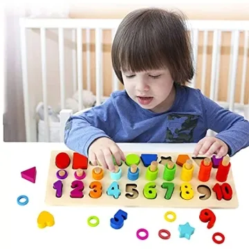 Sendida Montessori Shape Sorter Toys for Toddler Learning