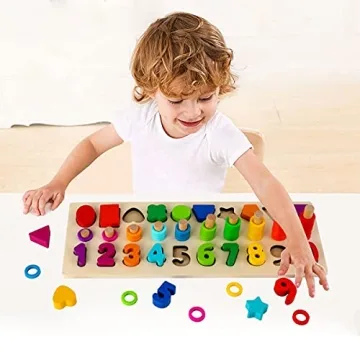 Sendida Montessori Shape Sorter Toys for Toddler Learning