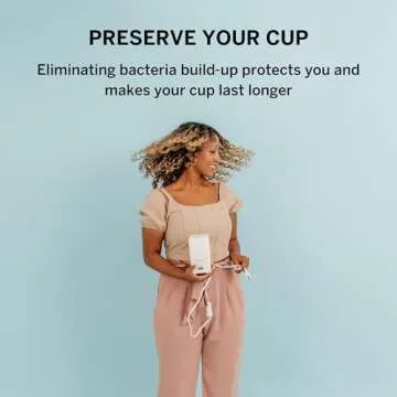 Pixie Menstrual Cup Sterilizer - Ranked 1 for The Best Steamer - Kills 99.9% of Germs with Cleaner Steam - Wash Your Period Cup or Disc in 3 Minutes! - Automatic Timing Shut-Off Switch