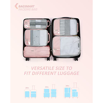 Compression Packing Cubes Set for Travel Organization