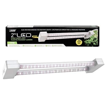 Feit Electric Grow Light 19W 2ft LED for Indoor Plants and Gardens, Full Spectrum Dual Bulb Grow Light, Energy Efficient, GLP24FS/19W/LED