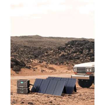 BLUETTI 350W Solar Panel for Portable Power Station AC70 AC180 AC240 AC200L Elite 200 V2 AC300&B300K AC500&B300K, Foldable Solar Charger for RV, Camping, Power Outage