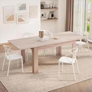 Mobili Fiver Extendable Table for 6-8 People, Italian Design