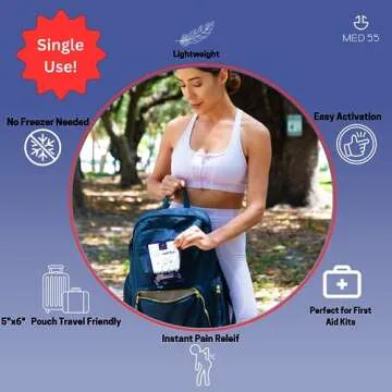 Instant Cold Packs - (5" x 6") Disposable Cold Compress Therapy Instant Ice Pack for Injuries, First Aid, Pain Relief for Tooth Aches, Swelling, Sprains, Bruises, Insect Bites (12)