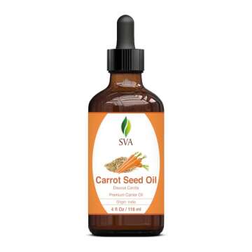 SVA Carrot Seed Oil - Natural Cold Pressed for Skin & Hair