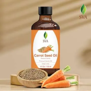 SVA Carrot Seed Oil - Natural Cold Pressed for Skin & Hair