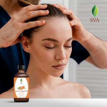 SVA Carrot Seed Oil - Natural Cold Pressed for Skin & Hair