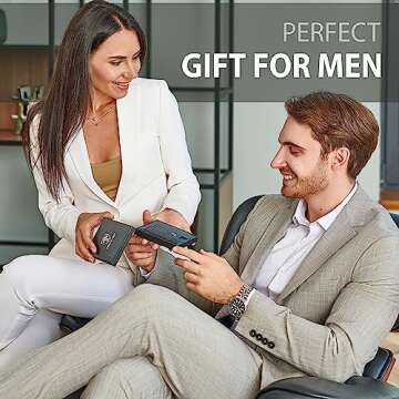 TRAVANDO Wallet for Men Mens Wallet with Money Clip RFID Slim Minimalist PHOENIX