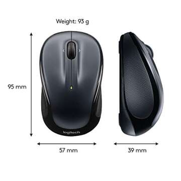 Logitech M325 Wireless Mouse Dark Silver
