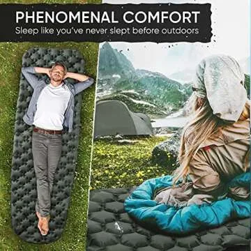 WELLAX Ultralight Air Sleeping Pad for Camping Comfort